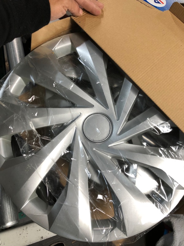 Photo 3 of **NONREFUNDABLE**FOR PARTS OR REPAIR**SEE NOTES**
OMAC Wheel Cover Hubcaps | Car Accessories ABS 15 inch Wheel Rims 