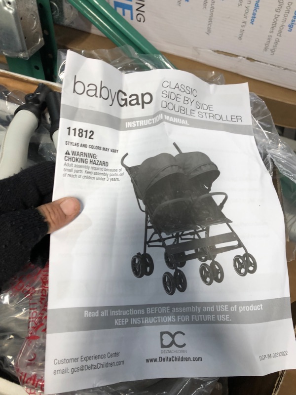 Photo 4 of babyGap by Delta Children Classic Side-by-Side Double Stroller 