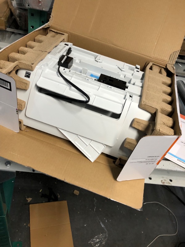 Photo 1 of HP DeskJet 2755e Wireless Color All-in-One Printer with bonus 6 months Instant Ink (26K67A), white