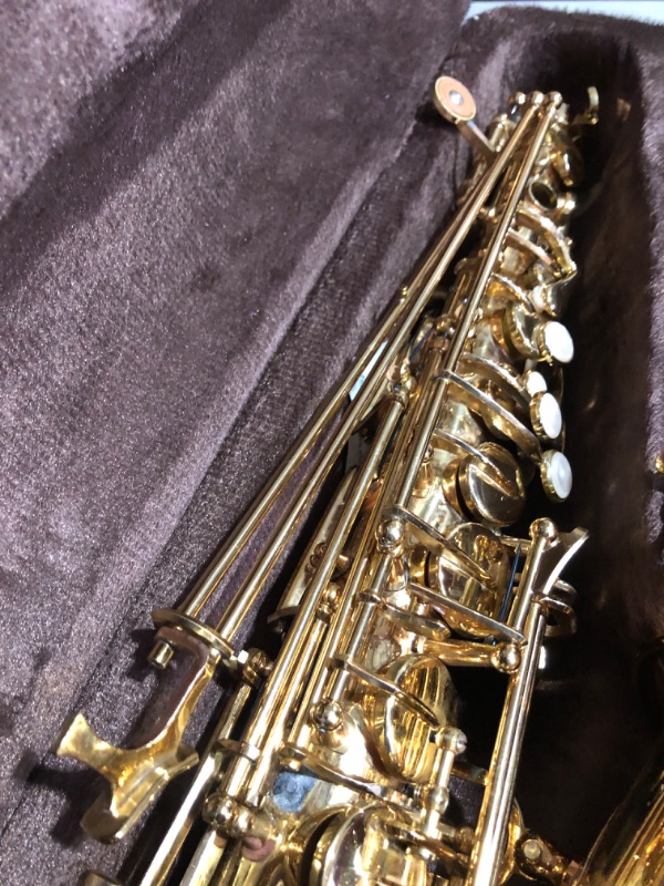 Photo 3 of **NONREFUNDABLE**FOR PARTS OR REPAIR**SEE NOTES**
EASTROCK Alto Saxophone Gold E Flat Sax Full Kit for Students Beginner with Carrying Case,Mouthpiece,Mouthpiece Cushion Pads,Cleaning Cloth&Cleaning Rod,White Gloves,Neck Strap