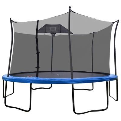 Photo 1 of 14' Heavy Duty Pro Trampoline with Basketball Hoop