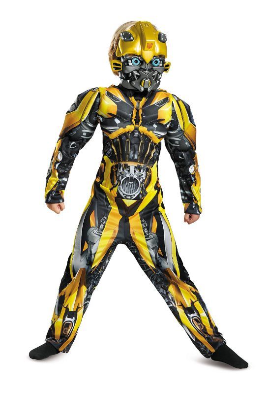 Photo 1 of Disguise Bumblebee Movie Classic Muscle Costume, Yellow, S (4-6)