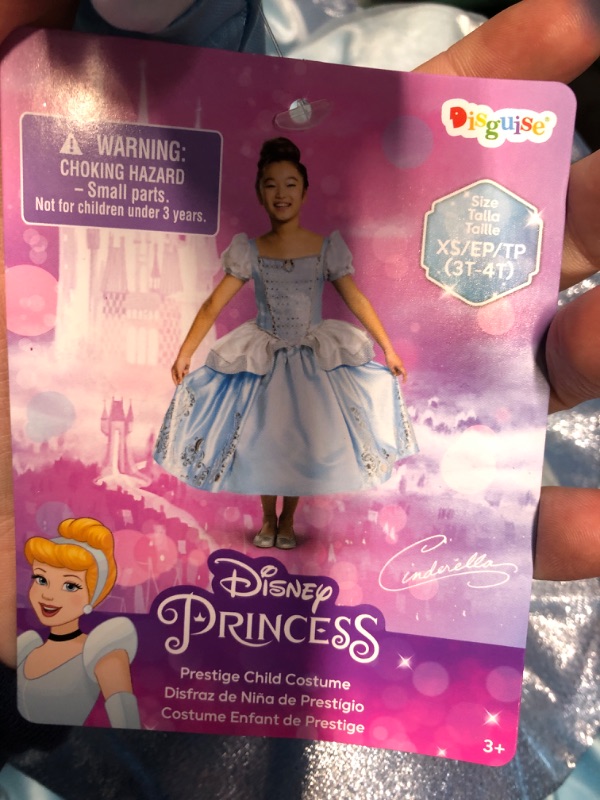 Photo 3 of Disney Princess Disney 100 Cinderella Dress Costume for Girls size XS 3t-4t