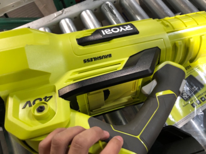 Photo 3 of **NONREFUNDABLE**TOOL ONLY**SEE NOTES**
RYOBI RY40407BTLVNM 125 MPH 550 CFM 40-Volt Lithium-Ion Brushless Cordless Variable-Speed Jet Fan Leaf Blower (Tool-Only)