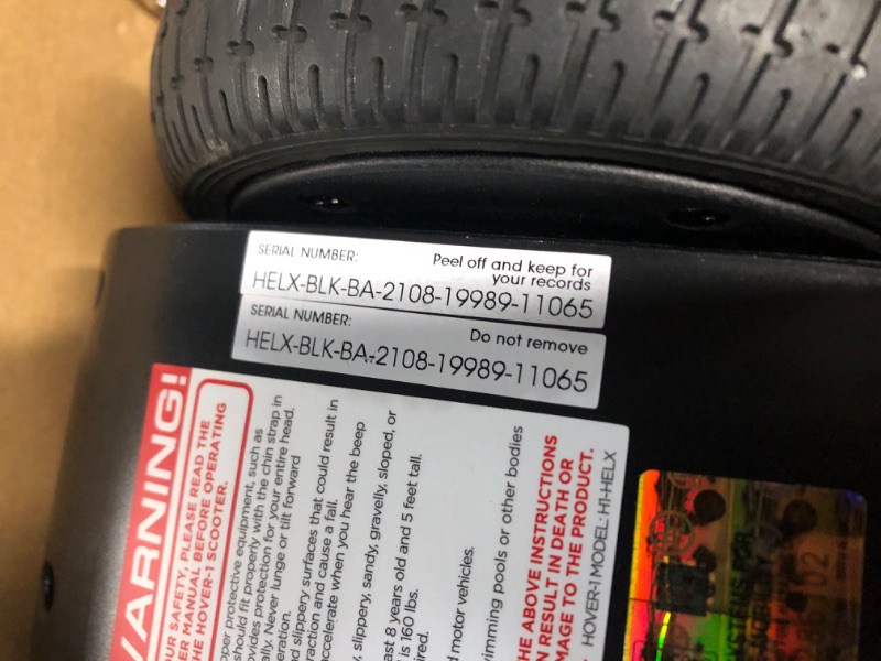 Photo 4 of * missing charger * see all images * 
Hover-1 Helix Electric Hoverboard | 7MPH Top Speed, 4 Mile Range, 6HR Full-Charge