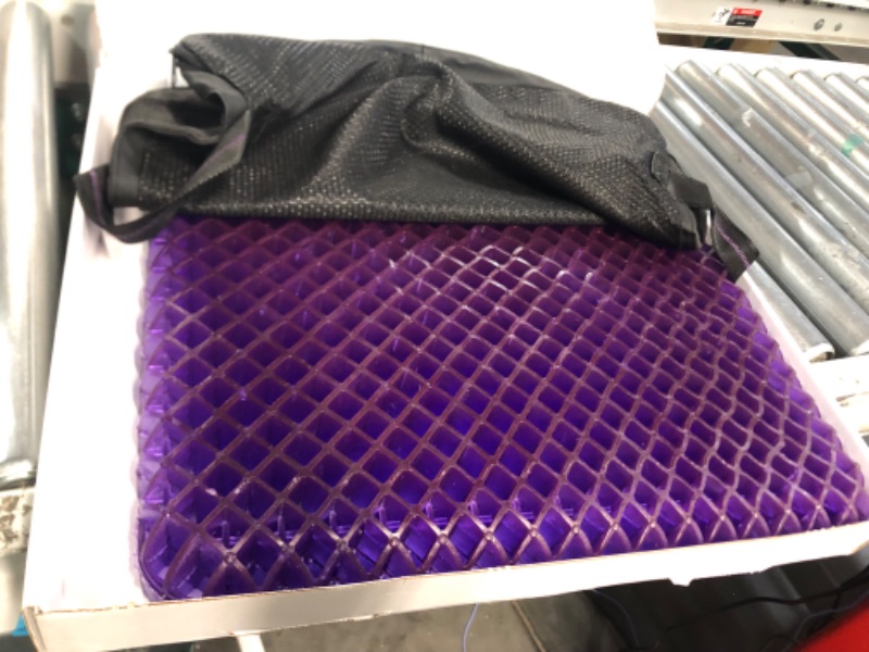 Photo 2 of Purple Royal Seat Cushion - Seat Cushion for The Car Or Office Chair - Temperature Neutral Grid