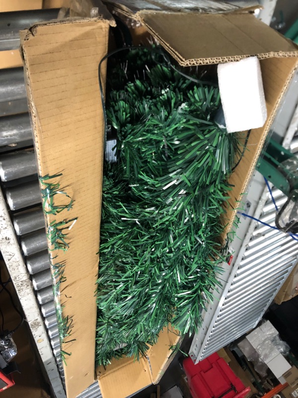 Photo 2 of **LIGHTS DO NOT WORK** Juegoal 6 ft Pre-Lit Optical Fiber Christmas Artificial Tree