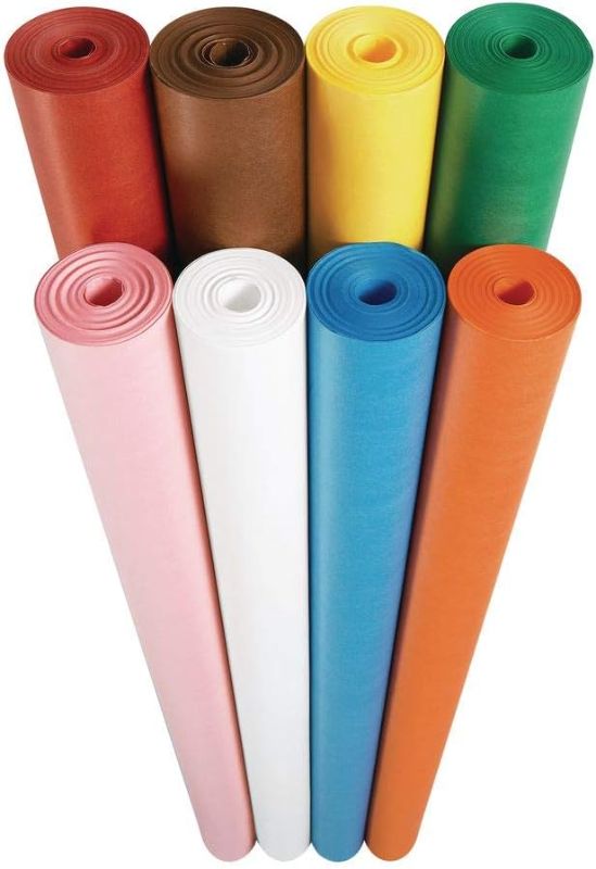 Photo 1 of **JUST ONE YELLOW ROLL** Rainbow Kraft Duo-Finish Kraft Paper Roll, 40 lb, 48 Inches x 200 Feet, Canary - 0063084