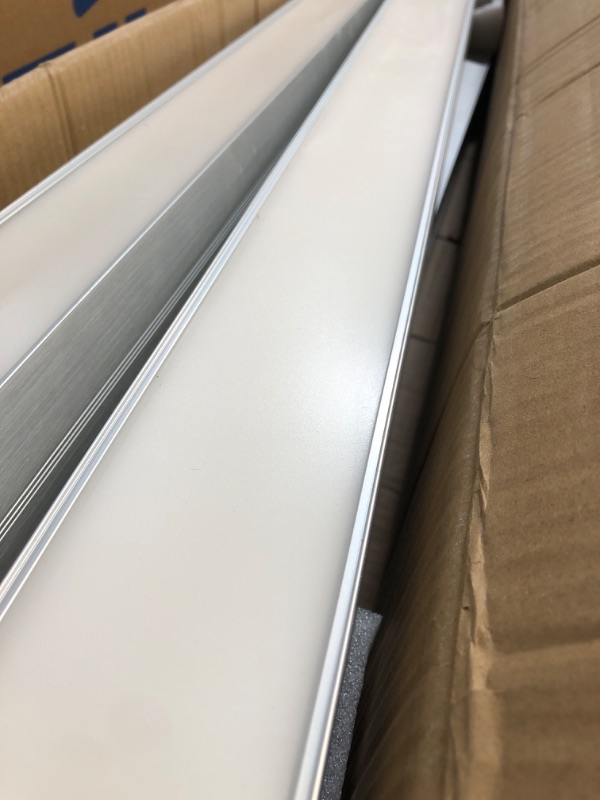 Photo 4 of ***USED - MAJOR DAMAGE - UNABLE TO TEST - SEE PICTURES***
hykolity LED Architectural Suspended Linear Channel Light Linkable, 4FT 40W 4Pack Silver