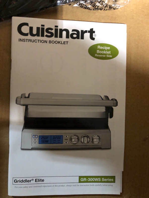 Photo 4 of **NONREFUNDABLE**FOR PARTS OR REPAIR**SEE NOTES**
Cuisinart GR-300WSP1 Elite Griddler, Stainless Steel