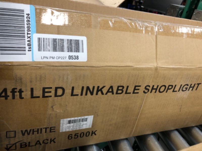 Photo 2 of (READ NOTES) BBOUNDER 10 Pack Linkable LED Utility Shop Light New 6500k Black