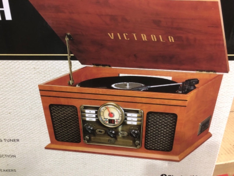 Photo 2 of Victrola Nostalgic 6-in-1 Bluetooth Record Player & Multimedia Center 