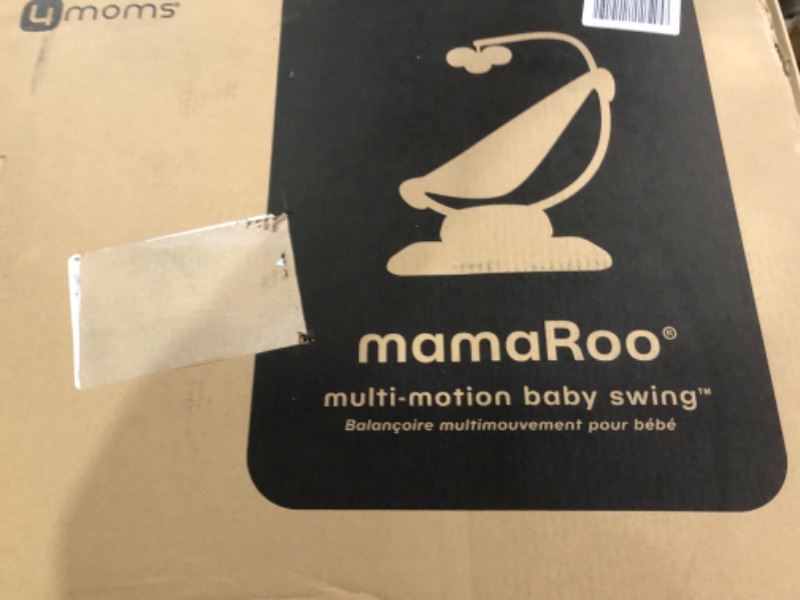 Photo 2 of 4moms MamaRoo Multi-Motion Baby Swing, Bluetooth Baby Swing with 5 Unique Motions, Grey