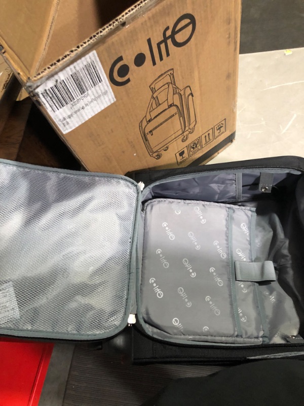 Photo 4 of **MINOR CUT ON THE SIDE**
Coolife Luggage Underseat Luggage Carry On Suitcase 14-Inch Plus