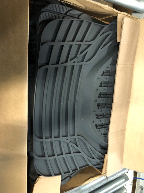 Photo 1 of Motor Trend - MT-923-BK 923-BK Black FlexTough Contour Liners Universal Trim to Fit Full Set Black