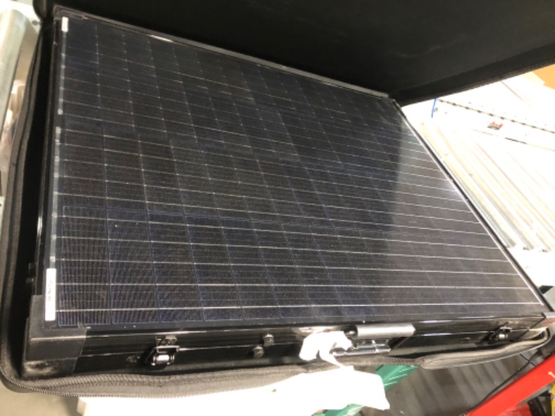 Photo 5 of 200-Watt 12-Volt Monocrystalline Foldable Suitcase Off-Grid Solar Power Kit with Voyager