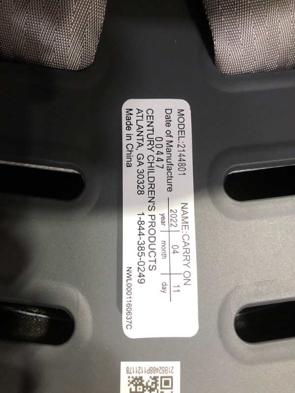 Photo 7 of ***USED***Century® Carry On™ 35 Lightweight Infant Car Seat, Splash