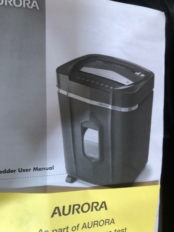 Photo 3 of Aurora AU1210MA Professional Grade High Security 12-Sheet Micro-Cut Shredder