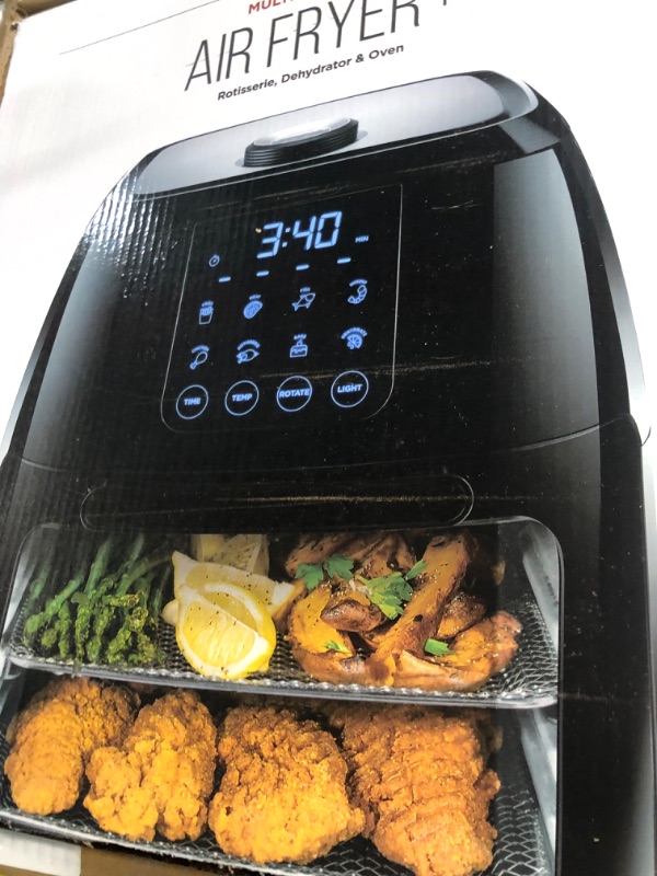 Photo 3 of Chefman 6.3-Qt 4-In-1 Digital Air Fryer+ Black