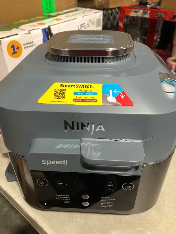 Photo 2 of * see clerk notes * 
Ninja SF301 Speedi Rapid Cooker & Air Fryer, 6-Quart Capacity, 12-in-1