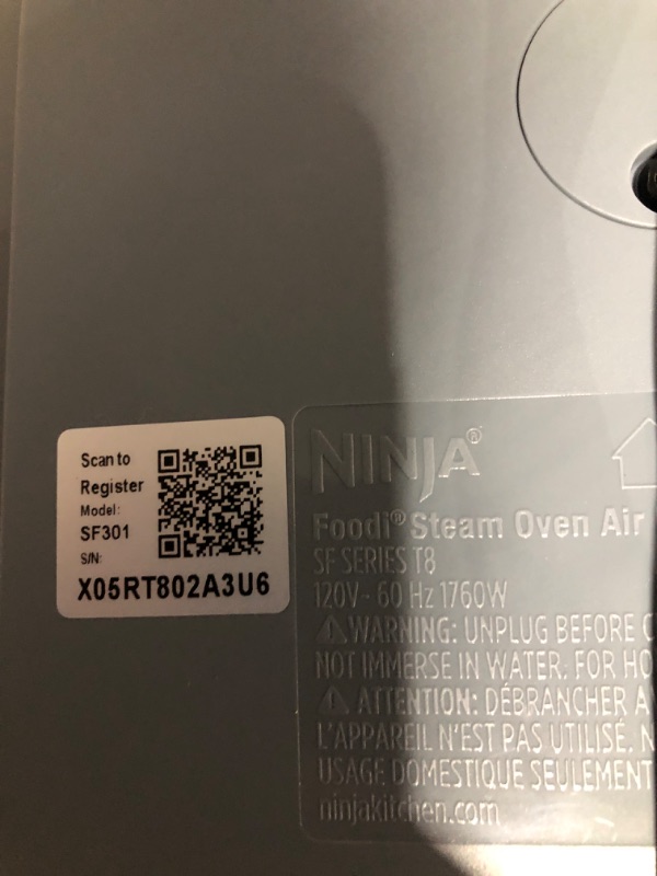 Photo 6 of * see clerk notes * 
Ninja SF301 Speedi Rapid Cooker & Air Fryer, 6-Quart Capacity, 12-in-1