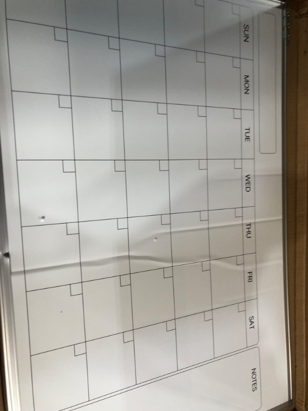 Photo 3 of AMUSIGHT Double-Sided Magnetic Whiteboard Calendar, 36" x 24"