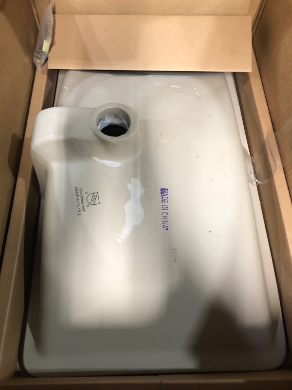 Photo 2 of Moen White Vitreous China Undermount Sink, 