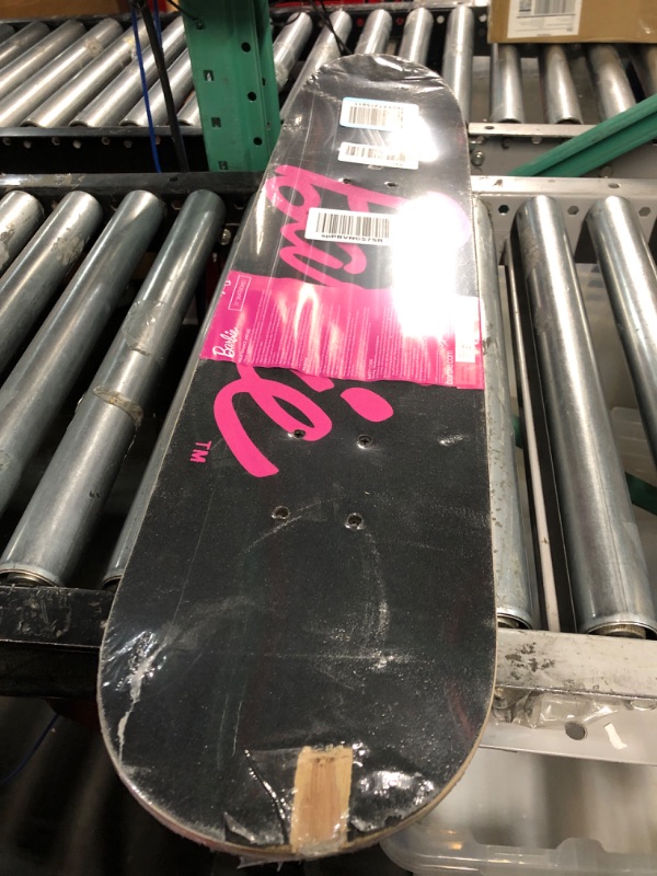 Photo 2 of **BOARD IS CHIP (SHOWN IN PHOTOS)**  Barbie Skateboard with Printed Graphic Grip Tape 