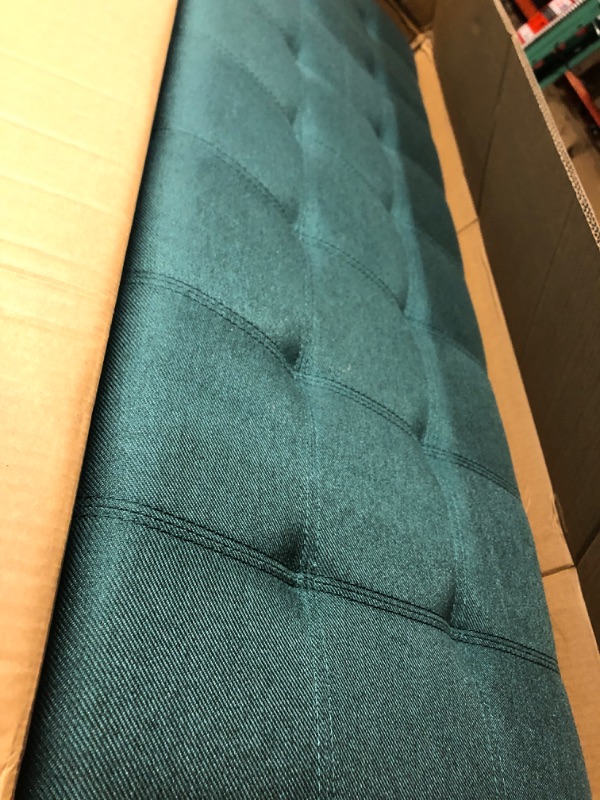 Photo 2 of **NONREFUNDABLE**FOR PARTS OR REPAIR**SEE NOTES**
Christopher Knight Home Mission Fabric Storage Ottoman, Dark Teal 