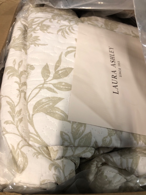 Photo 4 of **UNKNOWN SIZES**  Laura Ashley Home -Cotton Flannel Bedding Set, Brushed for Extra Softness & Comfort 