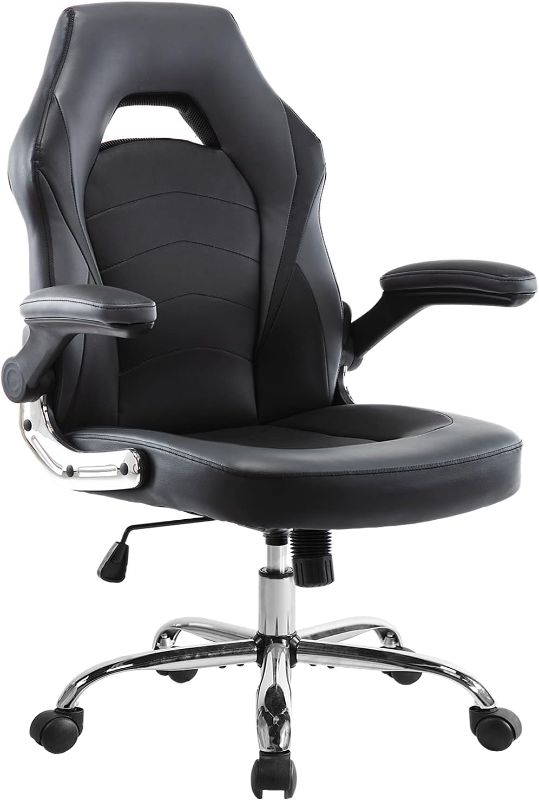 Photo 1 of **STOCK IMAGE IS A REFERENCE ONLY**  Gaming Chair -  Dark Black