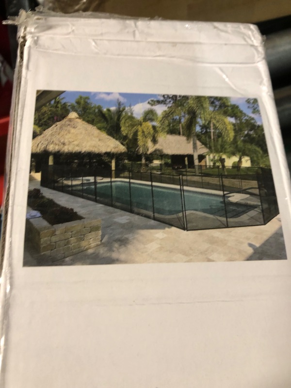 Photo 2 of ***USED LIKE NEW***WaterWarden WWF412 x 12’, Removable Child Safety, Easy DIY Installation Hardware Included, 4 Foot Inground Pool Mesh Fence to Protect Kids and Dogs (ONE 12' Long Sections), 