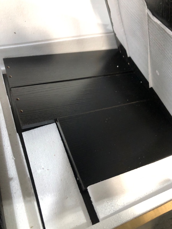 Photo 1 of Rolanstar End Table with Wireless Charging Station, Nightstand with Power Outlet & USB Ports, Farmhouse Side Table with Drawer Storage Shelf for Living Room, Bedroom, Black