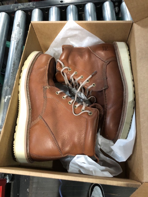 Photo 2 of Timberland Pro Men's Wedge Sole 8" Soft Toe Boot 10.5 Wide Rust