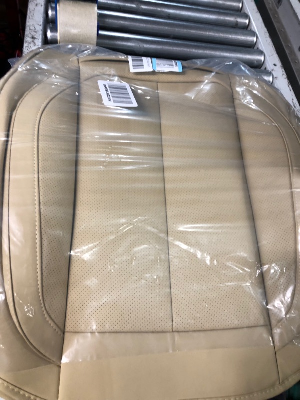 Photo 5 of Premium Car Seat Cover Protector Accessories 2 Piece Front Napa Leather Automotive Vehicles Tan) BOTTOM ONLY TAN