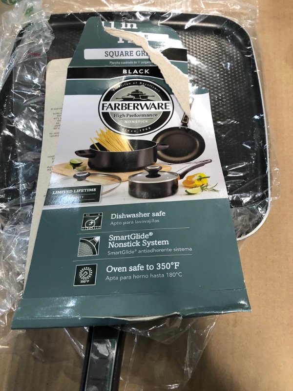 Photo 2 of (GRIDDLE ONLY) Farberware - 21745 Farberware High Performance Nonstick Griddle Pan/Flat Grill, 11 Inch, 