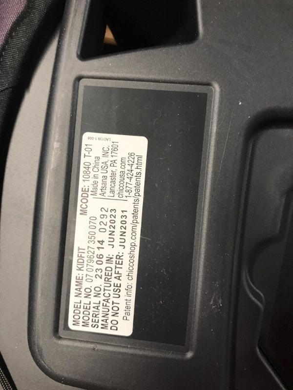 Photo 6 of ***USED - LIKELY MISSING PARTS***
Chicco KidFit ClearTex Plus 2-in-1 Belt-Positioning Booster Car Seat, Backless and High Back Booster Seat, for Children 