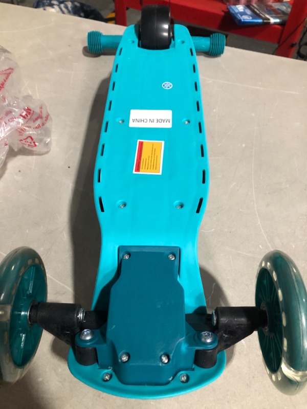 Photo 5 of * used * damaged * see images * 
Kick Scooter for Kids, Wheel with Brake, Green Foldable