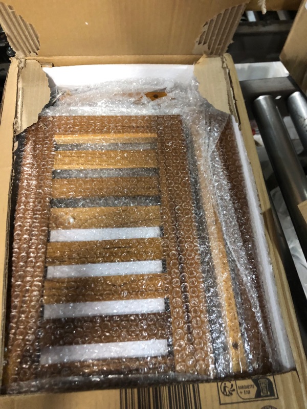 Photo 1 of Teak Shower Bench, Spa Bath Shower Stool with Storage Shelf, Wooden Seat Stool for Bathroom Medium