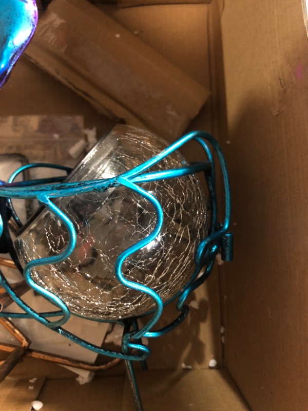 Photo 1 of MISSING PART******HONGLAND Solar Peacock Statue Light, Solar Animal LED Lights Outdoor, Solar Power Figurine Waterproof Metal Peacock Yard