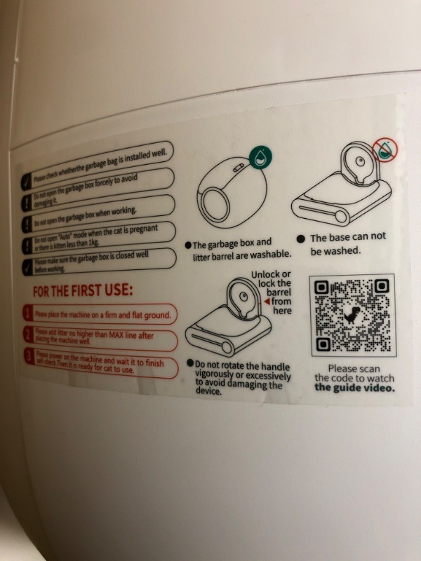 Photo 1 of BASTRUMI Self Cleaning Cat Litter Box, Automatic Cat Litter Box,Litter Robot Smart Litter Box with 65L+9L Large Capacity/APP 