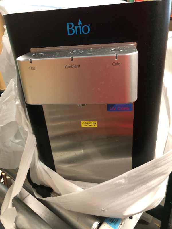 Photo 4 of Brio Self-Cleaning Countertop Bottleless Water Cooler Dispenser - with 2-Stage Water Filter and Installation Kit, Tri Temp Dispense, UV Cleaning - Black