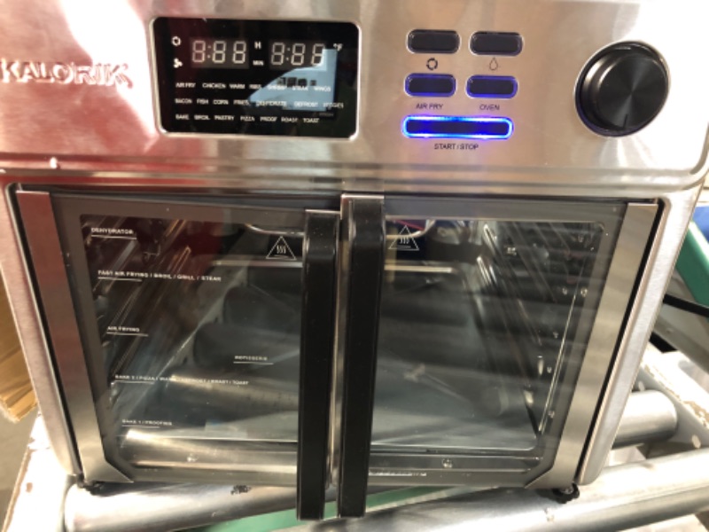 Photo 5 of **SEE NOTES/NON-REFUNDABLE FOR PARTS**
Kalorik MAXX® Complete Digital Air Fryer Oven, 26 Quart, 10-in-1 Countertop Toaster Oven Air Fryer Combo, Up to 500°, 