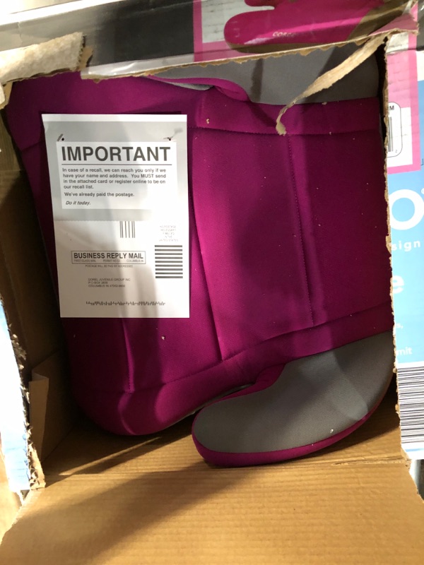 Photo 2 of Cosco Topside Booster Car Seat - Easy to Move, Lightweight Design (Magenta)