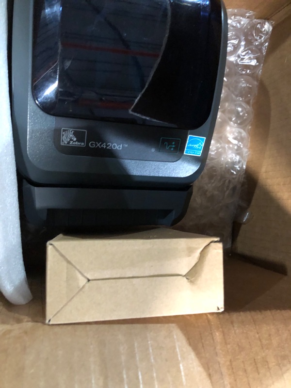 Photo 3 of ZEBRA GX420d Direct Thermal Desktop Printer Print Width of 4 in USB Serial and Ethernet Port Connectivity GX42-202410-000