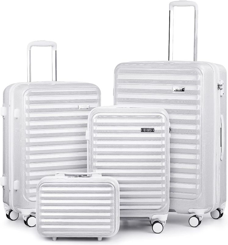 Photo 1 of 
Coolife Luggage Suitcase 4 Piece Set expandable 