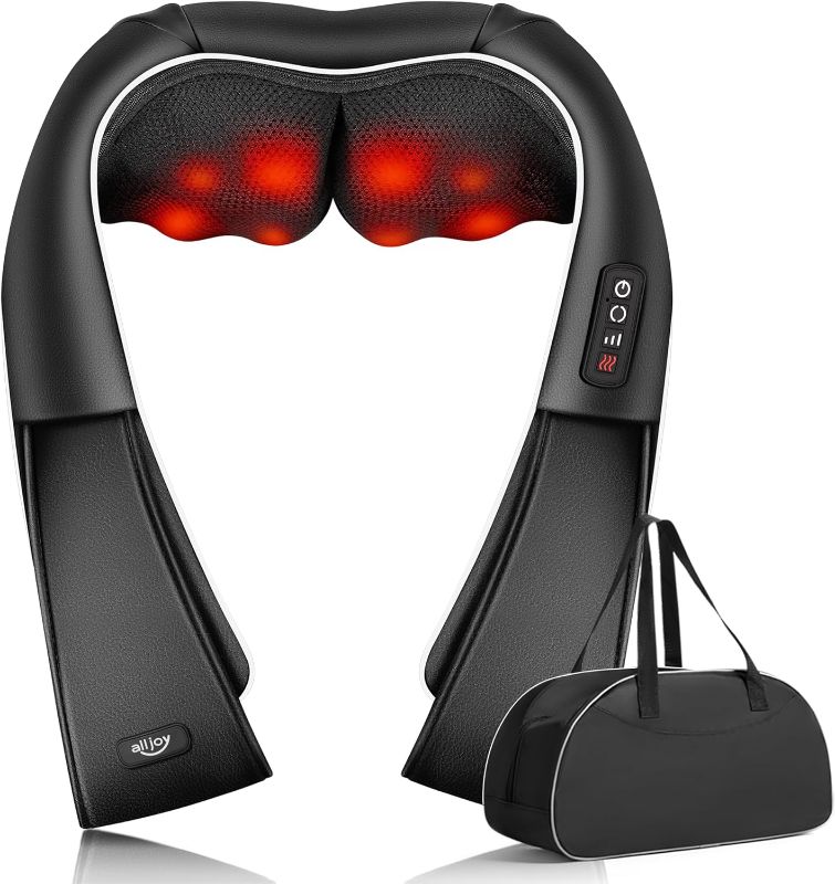 Photo 1 of Shiatsu Back and Neck Massager with Heat, Electric Deep Tissue 3D Kneading Massage Pillow 