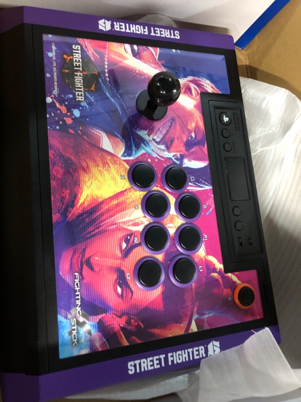 Photo 3 of HORI PlayStation 5 Fighting Stick Alpha (Street Fighter 6 Edition) - Tournament Grade Fightstick for PS5, PS4, PC - Officially Licensed by Sony