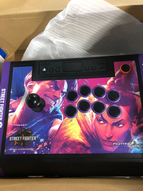 Photo 2 of HORI PlayStation 5 Fighting Stick Alpha (Street Fighter 6 Edition) - Tournament Grade Fightstick for PS5, PS4, PC - Officially Licensed by Sony