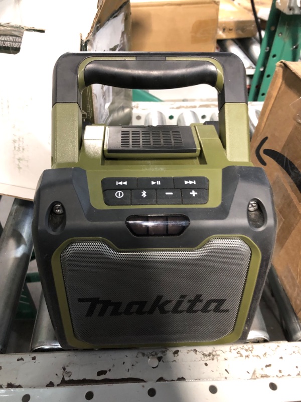 Photo 2 of **USED**
Makita ADRM08 Outdoor Adventure™ 18V LXT® Bluetooth® Speaker, Tool Only Camo Green